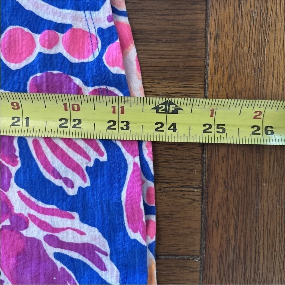 Lilly Pulitzer Gigi V-Neck Tank Top Brilliant Blue Catch & Release Women's S - Picture 5 of 11